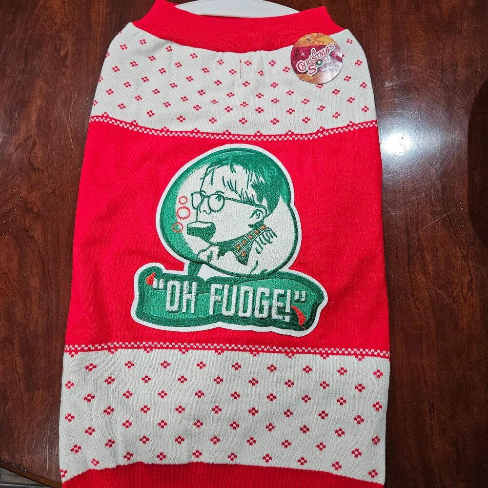 BNWT Christmas story dog outfit (xl)